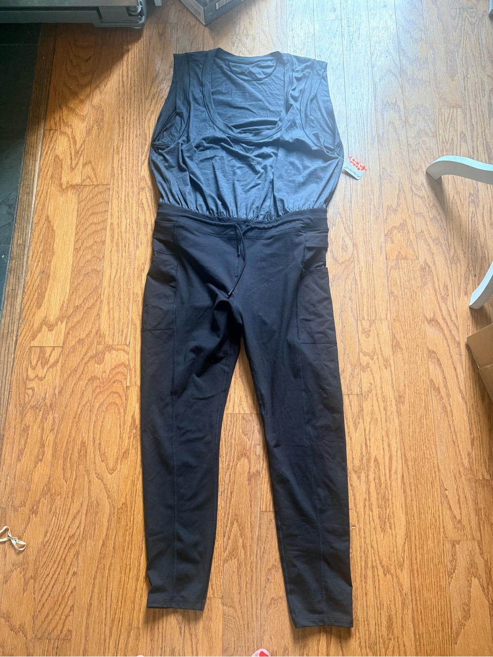 NWT Free People FP Movement Off To The Races Onesie Size XL